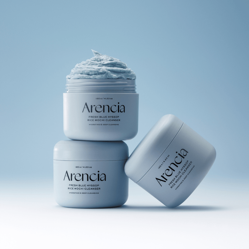 Arencia Fresh Blue Hyssop Rice Mochi Cleanser – 120 g