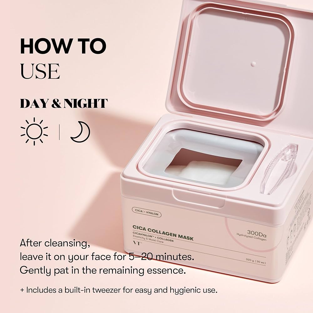 VT Cica Daily Collagen Mask (320g / 30 Sheets)