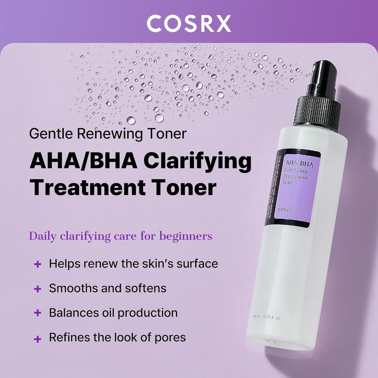 Cosrx AHA/BHA clarifying treatment toner