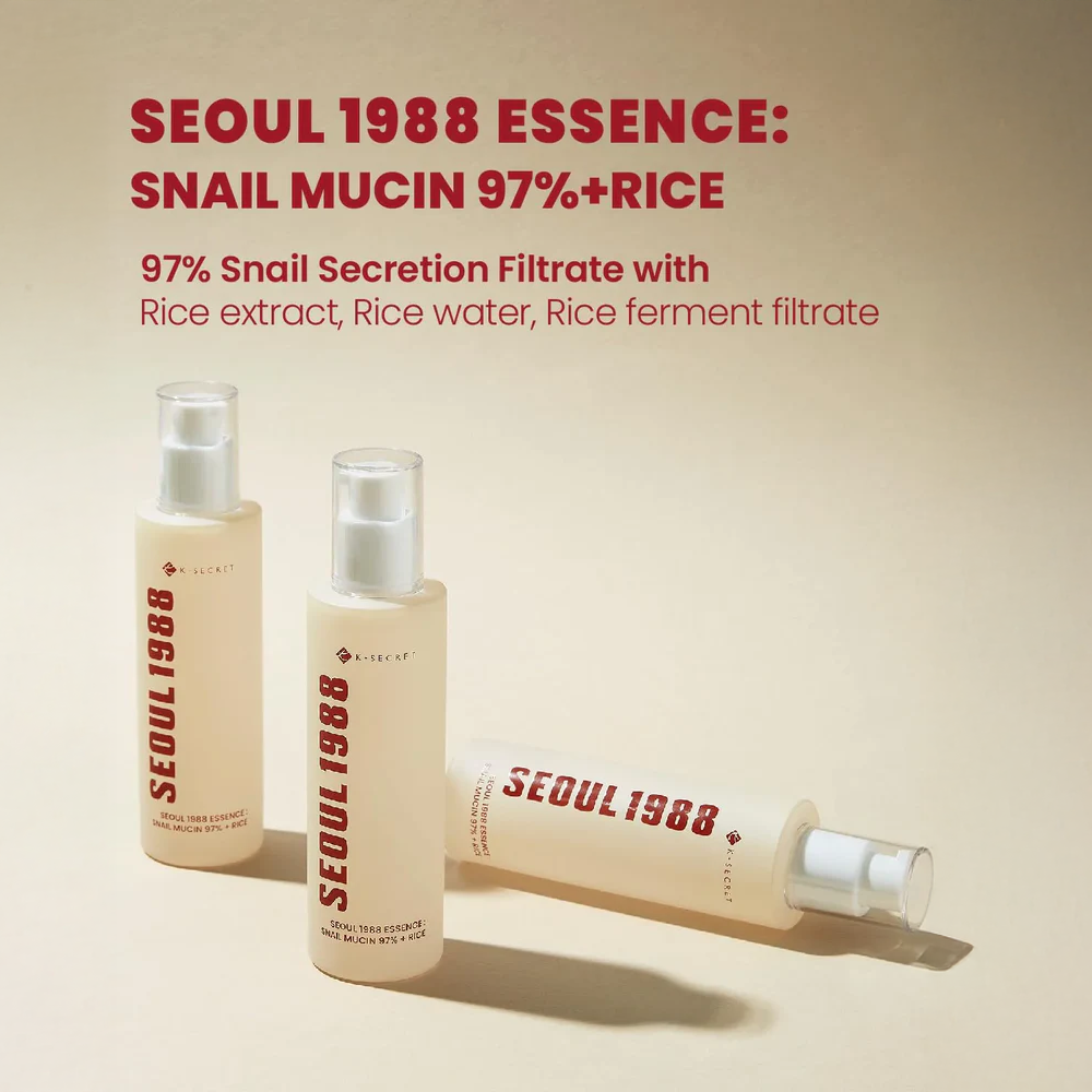 K secret Seoul 1988 Essence : Snail mucin 97% + Rice