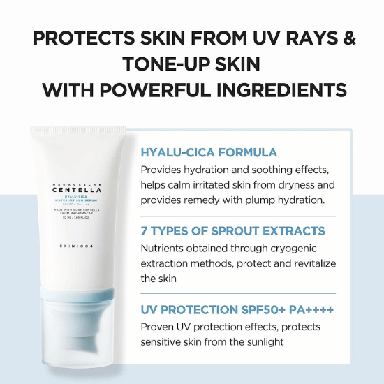 SKIN1004 Madagascar Centella Hyalu-Cica Water-Fit Sun Serum SPF50+ PA++++ – 50ml