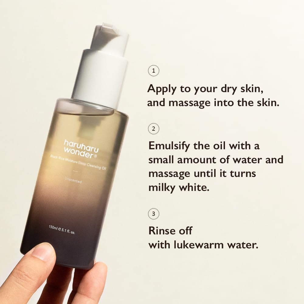 Haruharu WONDER Black Rice Moisture Deep Cleansing Oil Unscented – 150ml