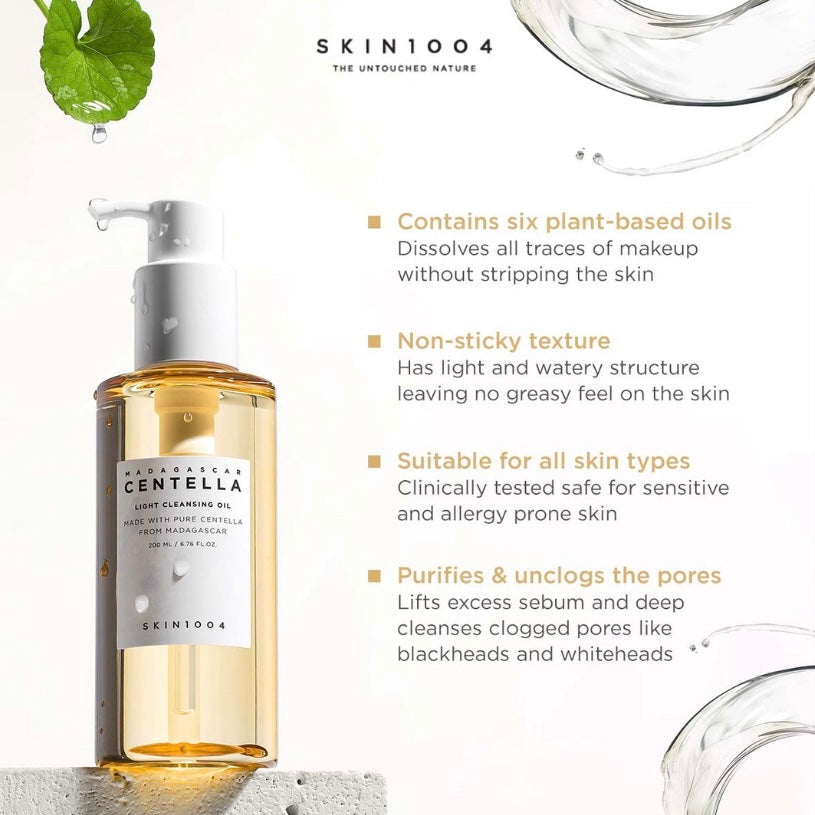 Skin1004 Madagascar Centella Light Cleansing Oil (200 mL / 6.76 fl oz)