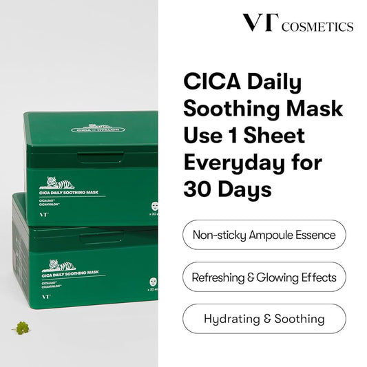 VT Cica Daily Soothing Mask (30 Sheets / 390g