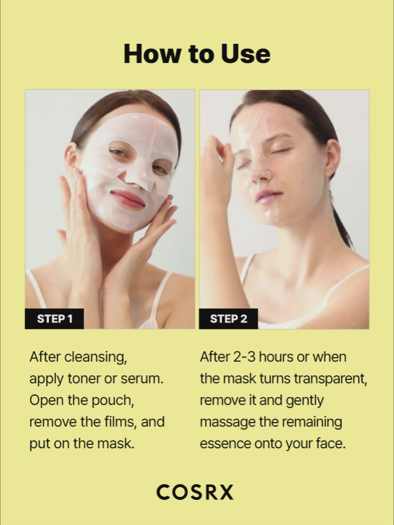 Cosrx Advanced snail mucin glass glow hydrogel mask