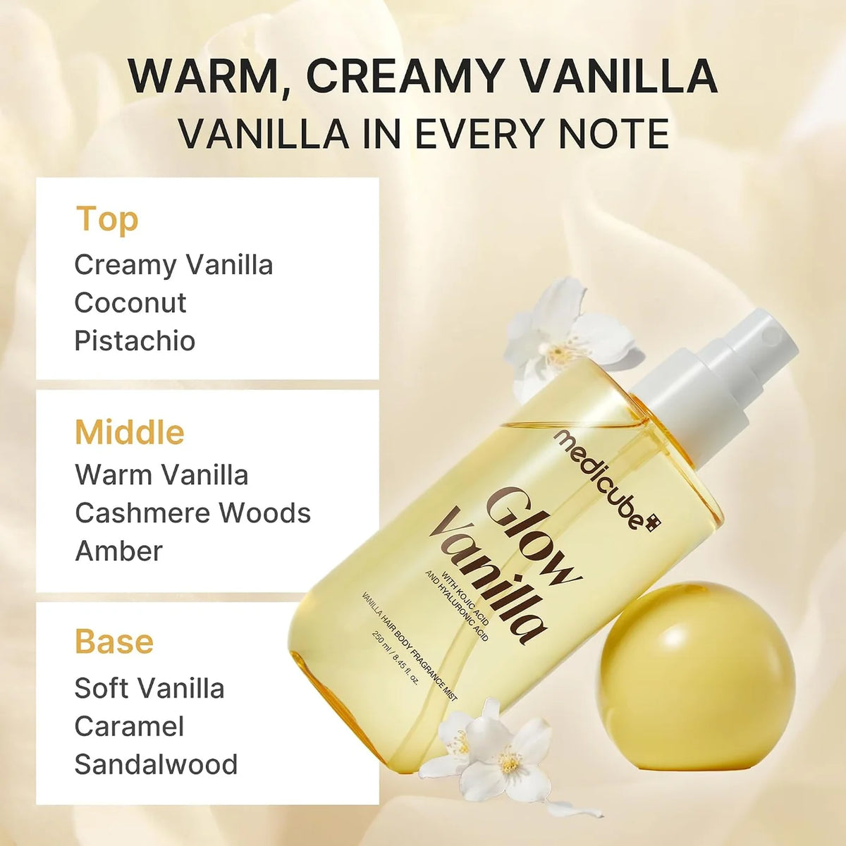 Medicube vanilla Hair Body fragrance mist