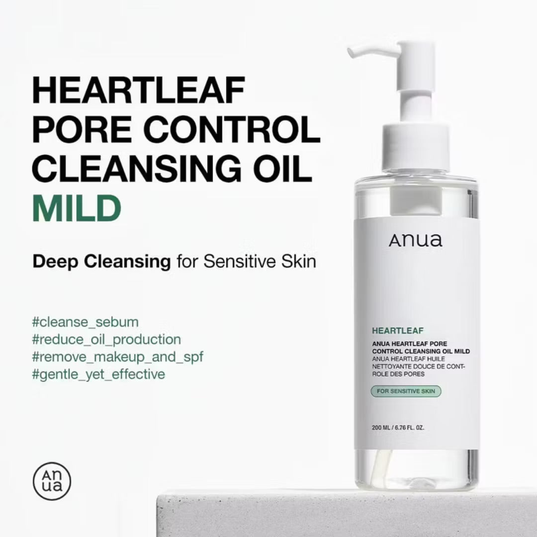 Anua heartleaf pore control cleansing oil MILD - Sensitive skin
