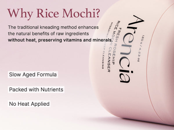 Arencia Fresh Rosehip Rice Mochi Cleanser 120g