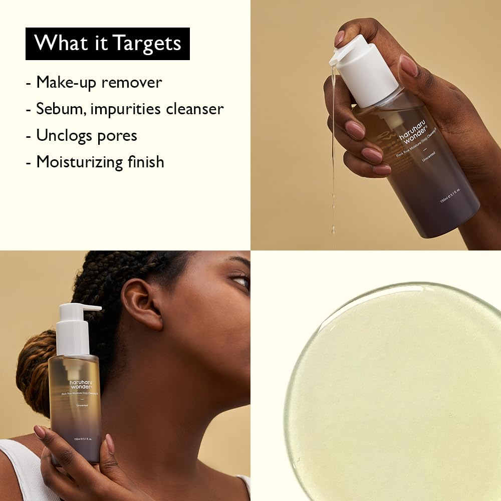 Haruharu WONDER Black Rice Moisture Deep Cleansing Oil Unscented – 150ml