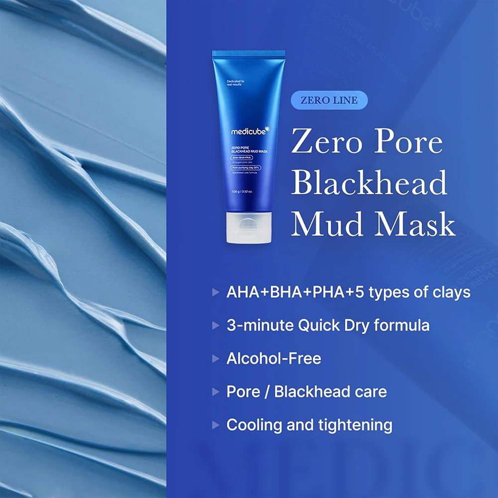 Medicube zero pore blackhead mud mask