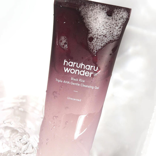 Haruharu WONDER® Black Rice Triple AHA Gentle Cleansing Gel Unscented – 100ml