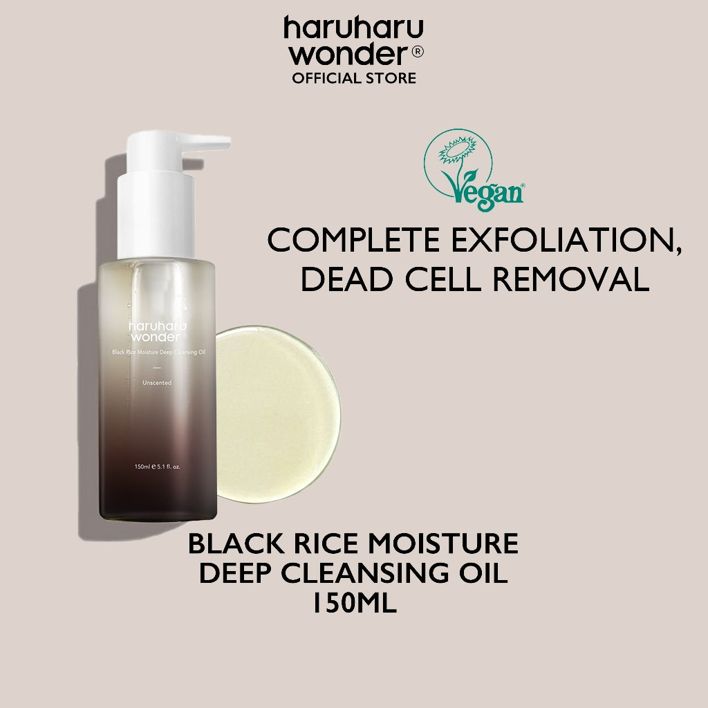 Haruharu WONDER Black Rice Moisture Deep Cleansing Oil Unscented – 150ml
