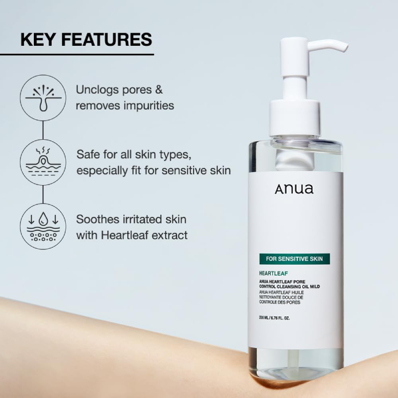 Anua heartleaf pore control cleansing oil MILD - Sensitive skin