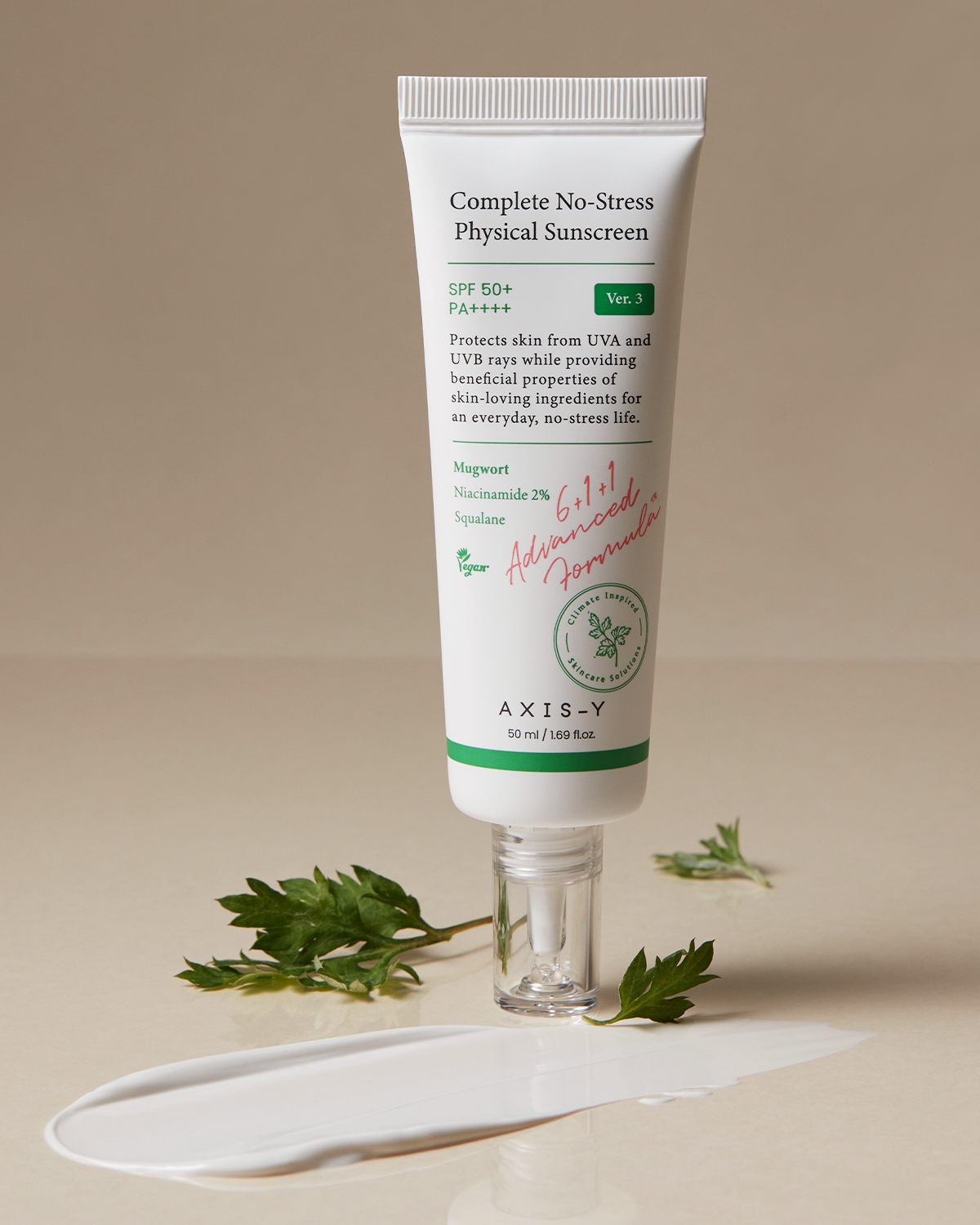 AXIS-Y Complete No-Stress Physical Sunscreen SPF50+ PA++++ – 50ml