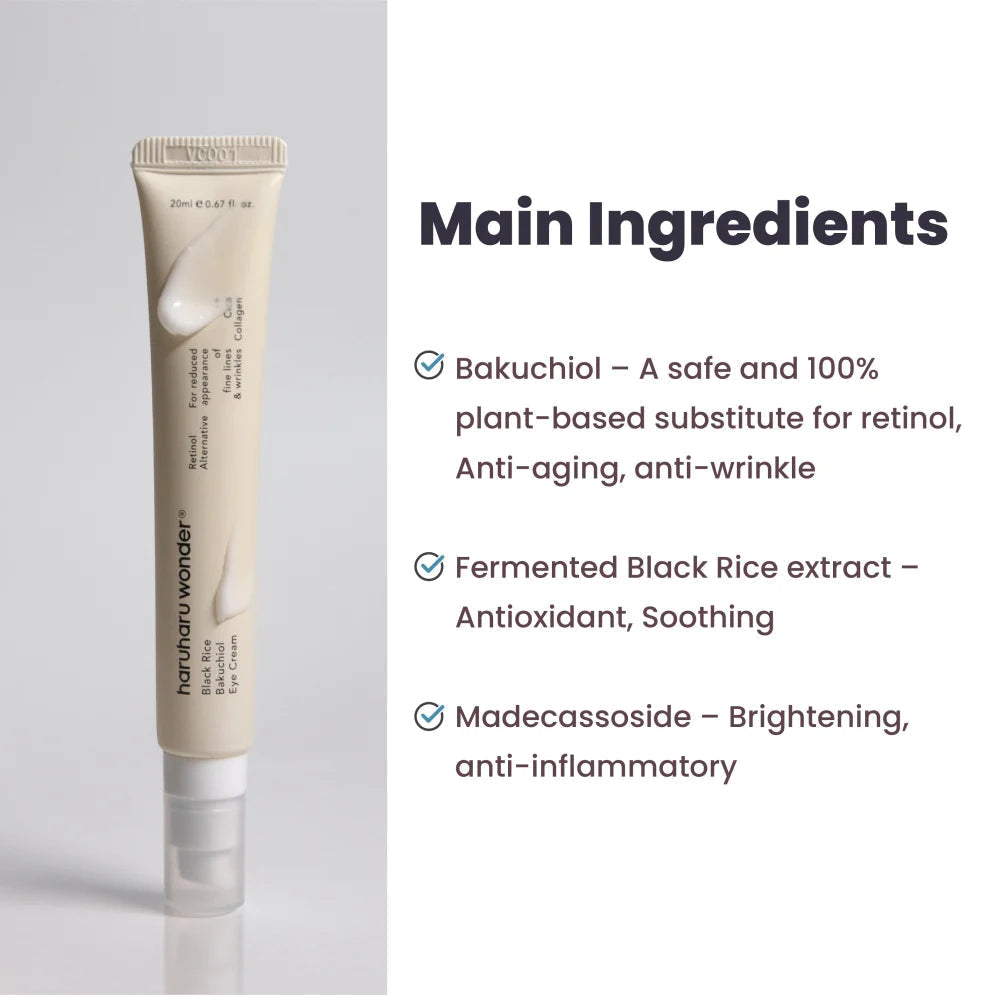 Haruharu Wonder Black Rice Bakuchiol Eye Cream